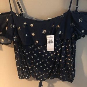 american eagle off the shoulder blouse